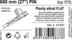 Compass Stěrač FLAT BULK (PIN) 27"/680mm