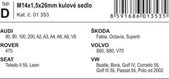 Compass Poj. šrouby kol M14x1,50x26mm kulové sedlo (D)