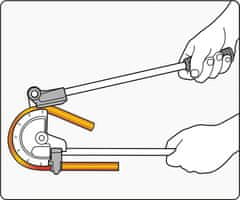 YATO Ohybačka na trubky Al, Cu, 180°, pr. 15/32" - 12mm