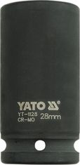 YATO Nástavec 3/4" rázový šestihranný hluboký 28 mm CrMo