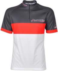 inSPORTline Cyklistický dres Pro Team (Velikost: M, Barva: černo-červeno-bílá)