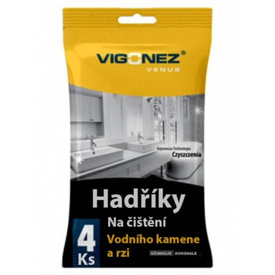 VIGONEZ VENUS Hadříky k čištění vodního kamene a rzi