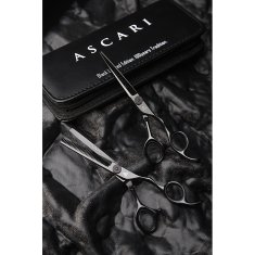 Ascari Kadeřnické Nůžky Japan Black Limited Edition 6