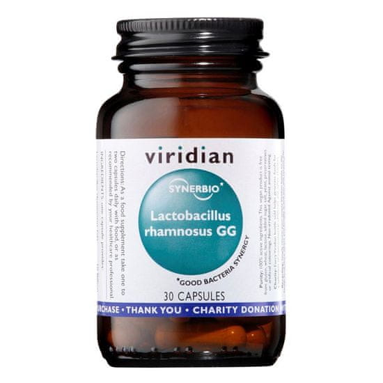 VIRIDIAN nutrition Synerbio Lactobacillus Rhamnosus GG (Probiotikum), 30 kapslí