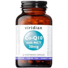 VIRIDIAN nutrition Co-enzym Q10 (Koenzym Q10) with MCT, 30 mg, 60 kapslí