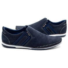 Pánská kožená obuv 711 navy blue velikost 45