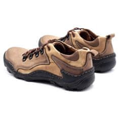 KENT Pánské kožené boty Trappers 207 brown velikost 43