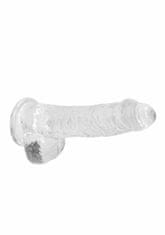 Shots Toys Shots REALROCK Realistic Dildo with Balls Transparent 15 cm