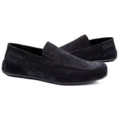 Pánské kožené mokasíny 2105 black nubuck velikost 41