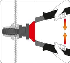YATO Nýtovací kleště pro matice 200mm M3,M4 M5,M6