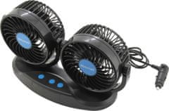 Compass Ventilátor MITCHELL DUO 2x130mm 12V na palubní desku s teploměrem