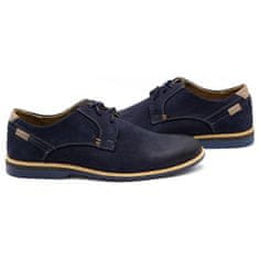 Pánská kožená obuv 859L navy blue velikost 45