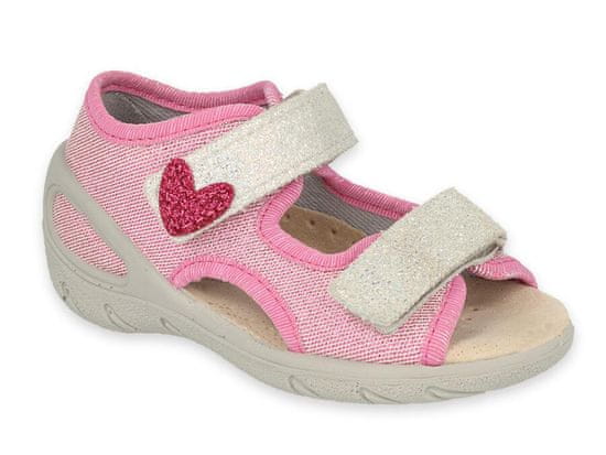 Befado dívčí sandálky SUNNY 065X173 růžové