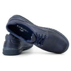 Pánská kožená obuv Casual 921K navy blue velikost 45