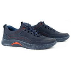 Pánská kožená obuv Sport 922K navy blue velikost 45