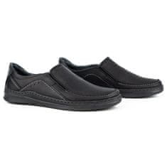 Pánské kožené nazouvací boty SLIP-ON velikost 45