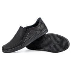 Pánské kožené nazouvací boty SLIP-ON velikost 45