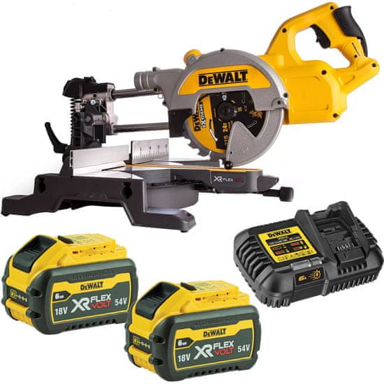 DeWalt Pokosová pila 216mm 54V 2x6Ah DCS777T2