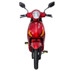 RACCEWAY Elektroskútr E-MOPED, červený-lesklý s baterií 20 Ah