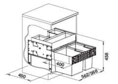 Blanco SELECT II 60/2 Orga košový systém 526 208 - Blanco