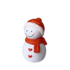 HABARRI Figurka sněhuláka s červeným šátkem