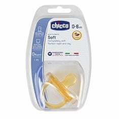 Chicco Physio Soft Dětská kaučuková savička zklidňující, 0m+