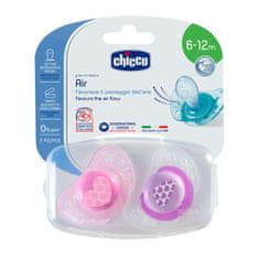 Chicco Physio Air Zklidňující dudlík, růžový, 6m+