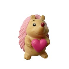 HABARRI Figurka růžového ježka se srdcem