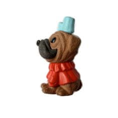 HABARRI Figurka psa buldoka s modrou mašlí