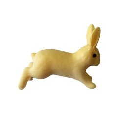 HABARRI Figurka skákajícího zajíčka žlutá