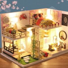 HABARRI DIY miniaturní domeček - stavebnice - nábytek - dřevo - LED