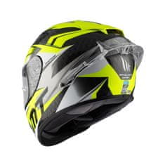 MT HELMETS Integrální přilba na motorku Rapide Pro Fugaz D3 černo-šedo-bílo-fluo žlutá Velikost: L