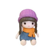 HABARRI Figurka Dívka sedící ve fialové čepici