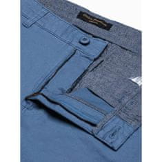 OMBRE Pánské šortky na běžné nošení ALEX modré MDN20593 S