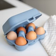 Koziol EGG box na 6 ks vajíček Modrá ORGANIC KOZIOL