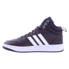 Adidas Boty grafitové 40 2/3 EU Hoops 30 Mid Wtr