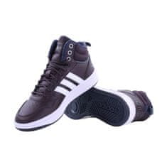 Adidas Boty grafitové 40 2/3 EU Hoops 30 Mid Wtr