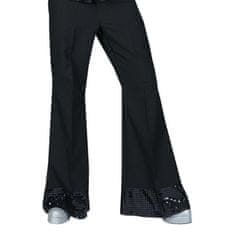 funny fashion Pánské zvonové kalhoty černé 56-58