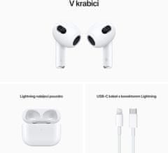 Apple AirPods 2022 (3. generace), s lighting nabíjecím pouzdrem