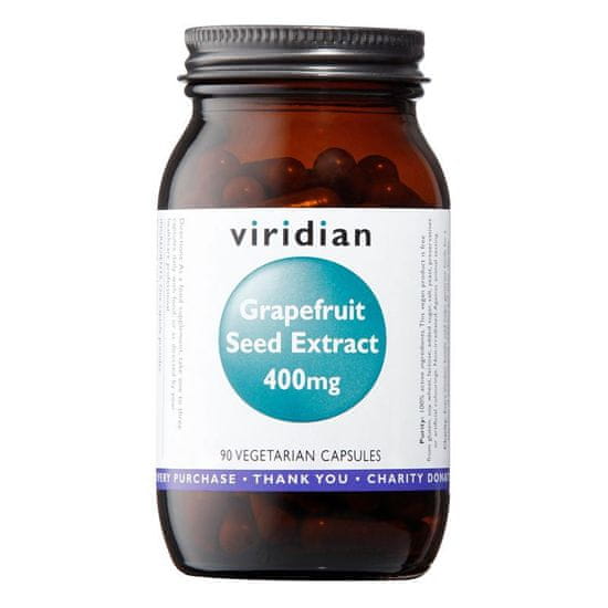 VIRIDIAN nutrition Grapefruit Seed Extract (Extrakt ze semínek grepfruitu), 400 mg, 90 kapslí