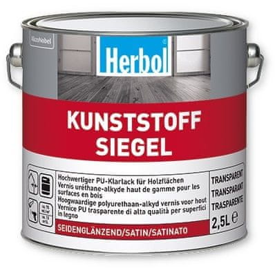 Herbol Herbol Kunststoff-Siegel 2,5 l - bezbarvý, syntetický, polyuretanový lak (lesk, pololesk, mat)