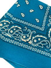 Motohadry.com Šátek Paisley bandana - 43609, modrá, 55x55 cm