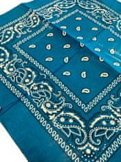 Motohadry.com Šátek Paisley bandana - 43609, modrá, 55x55 cm