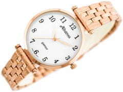 Albatross Dámské Hodinky Glamour Abbb97 (Za537c) Rose Gold/White