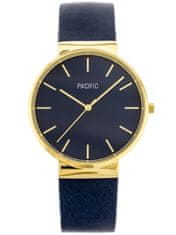 Pacific Dámské Hodinky X6069 – Navy/Gold (Zy671f)