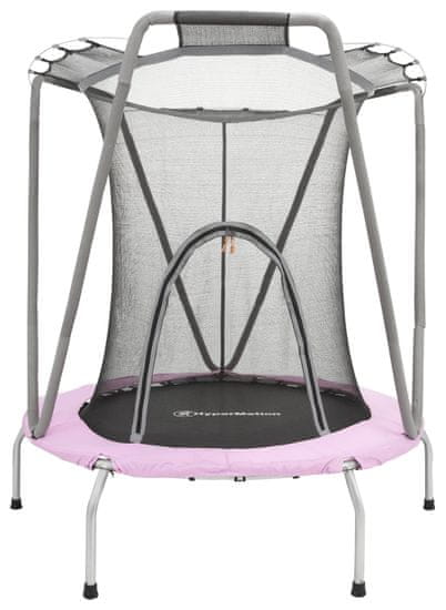 HyperMotion Trampolína 137 cm s bezpečnostní sítí - pro děti od 3 do 8 let - dům a zahrada