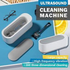 Ultrazvuková čistička, ultrazvukové čištění šperků, ortodontických zařízení, brýlí, hodinek, mincí a zubních protéz, vynikající hloubkové čištění, malá a přenosná, UltrasoundMachine