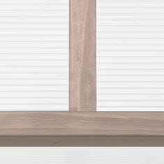 Greatstore Skleník šedý 110 x 58,5 x 39 cm jedlové dřevo