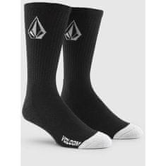 Volcom ponožky VOLCOM Full Stone Sock 3Pk BLACK One Size