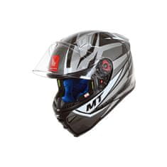 MT HELMETS Integrální přilba na motorku FF110 Revenge 2 Kley bílo-šedo-černá Velikost: 2XL